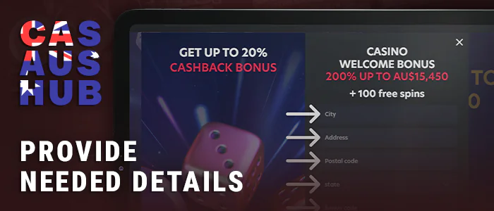 Provide information when sign up at Apple Pay Casinos