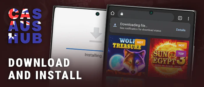 Download a casino app and install