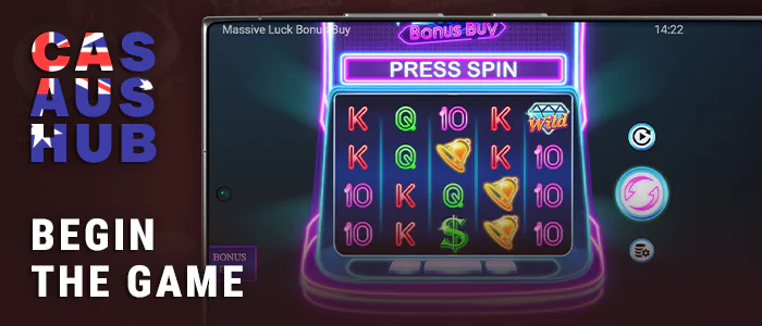 Start playing pokies through the online casino app