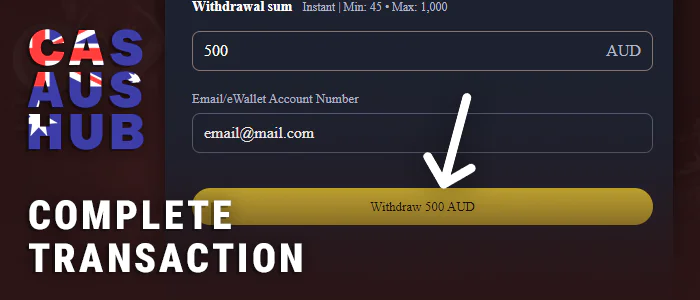 Confirm withdrawal from online casino with fast payments