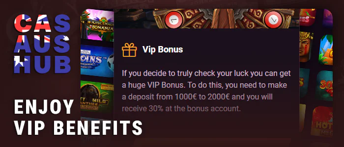 Get VIP benefits at High Roller Casino