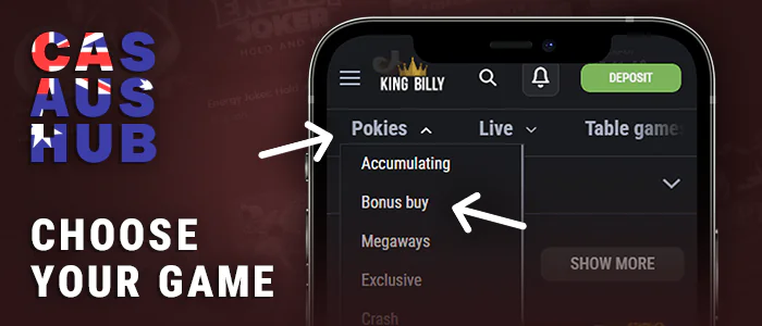 Choose a category of gambling at a iPhone online casino