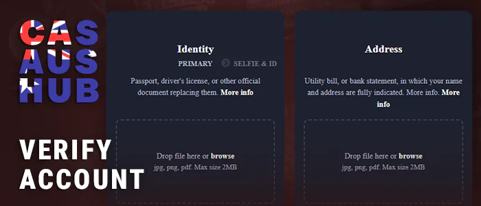 Confirm your identity as a player at a legal online casino
