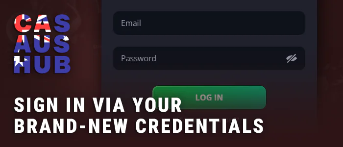 Log in to AUS casino account with Mastercard payments