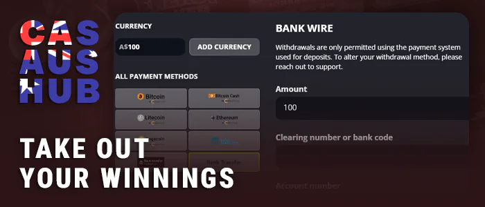 Withdrawal of winnings in casinos with minimum deposit
