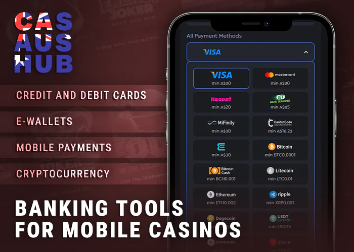 Payment options in mobile online casinos