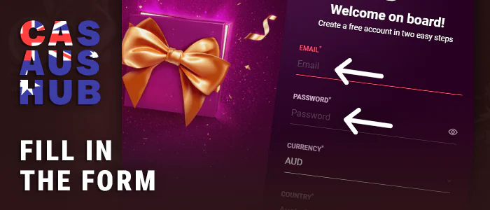 Provide details when registering at a casino with Neosurf payments