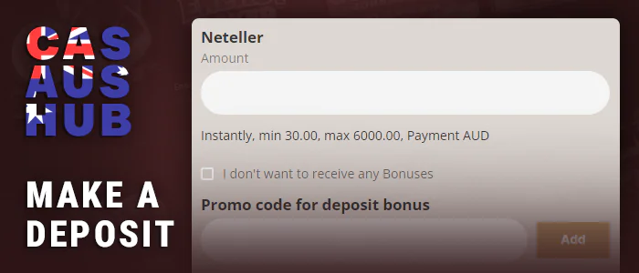 Fund casino account with Neteller