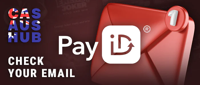 Confirm the PayId on the email address