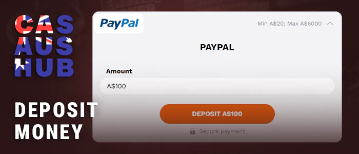 Make a Deposit via Paypal at an online casino