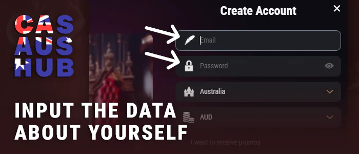Enter personal information to access your PaySafe Casino account