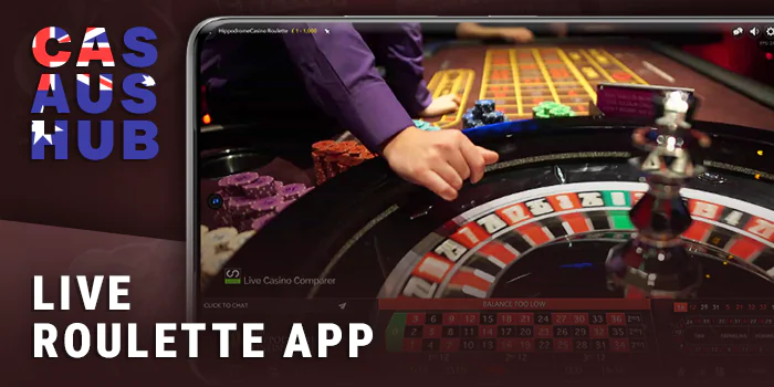 Play live roulette via mobile casino app