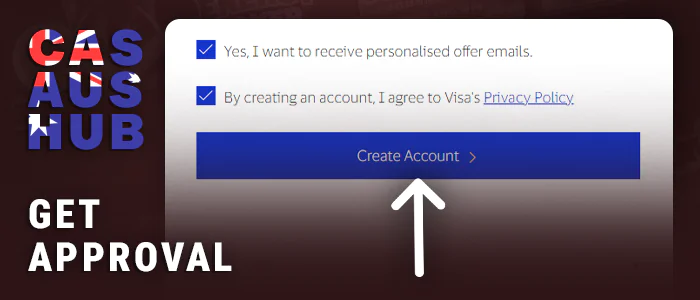 Confirm Visa registration and wait for confirmation