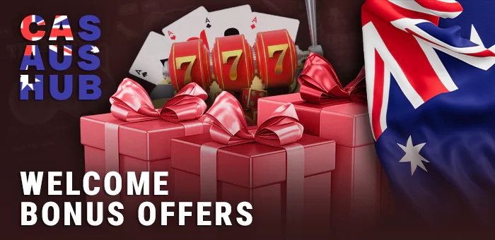 About the welcome bonus for Aussies at online casinos