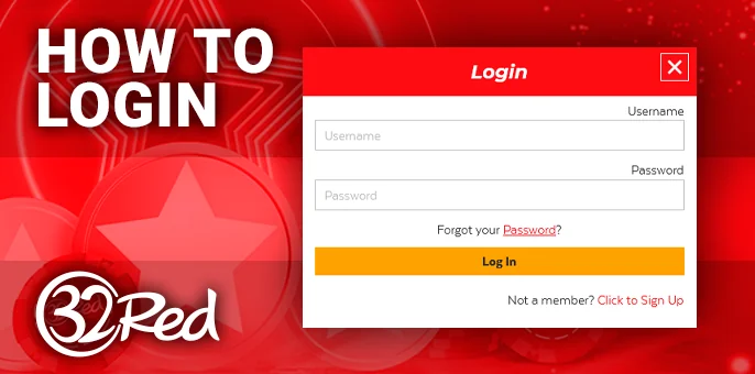 Authorization on the site 32Red Casino - how to log in to the account