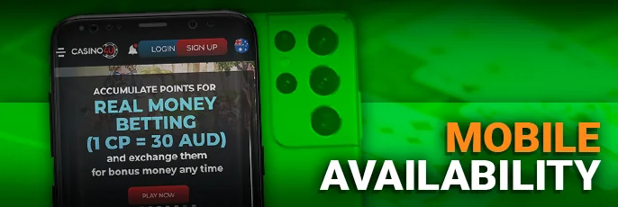 Mobile Availability at online casinos for real money