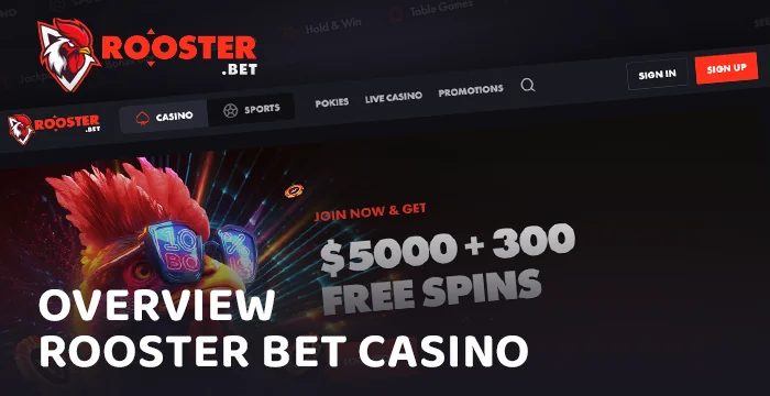 Rooster Bet Real Money Casino review for residents from Australia