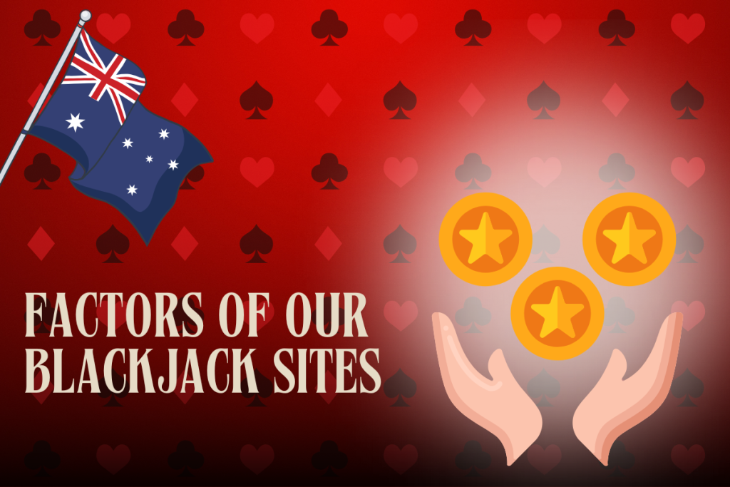 australian flag, hands with gold coins on red card background