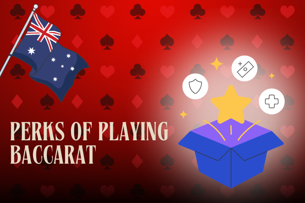 australian flag, box with star on red card background