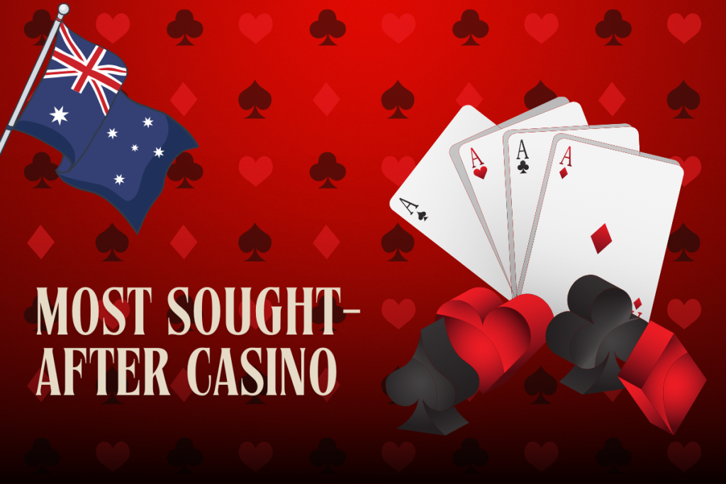 cards with types of cards and australian flag on red card background