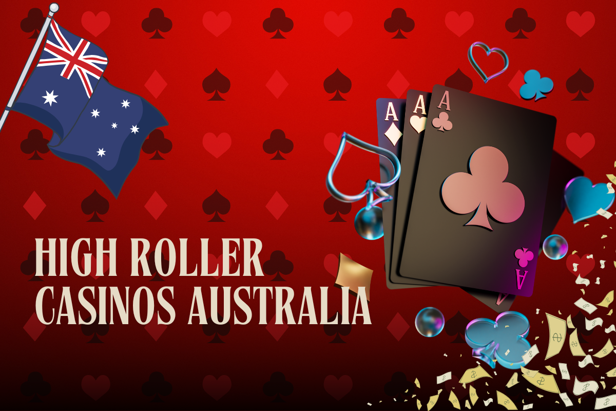 black cards with money and australian flag on red card background