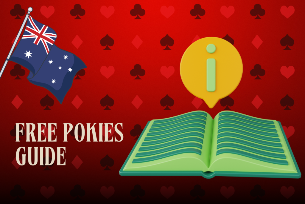 green book and australian flag on red background