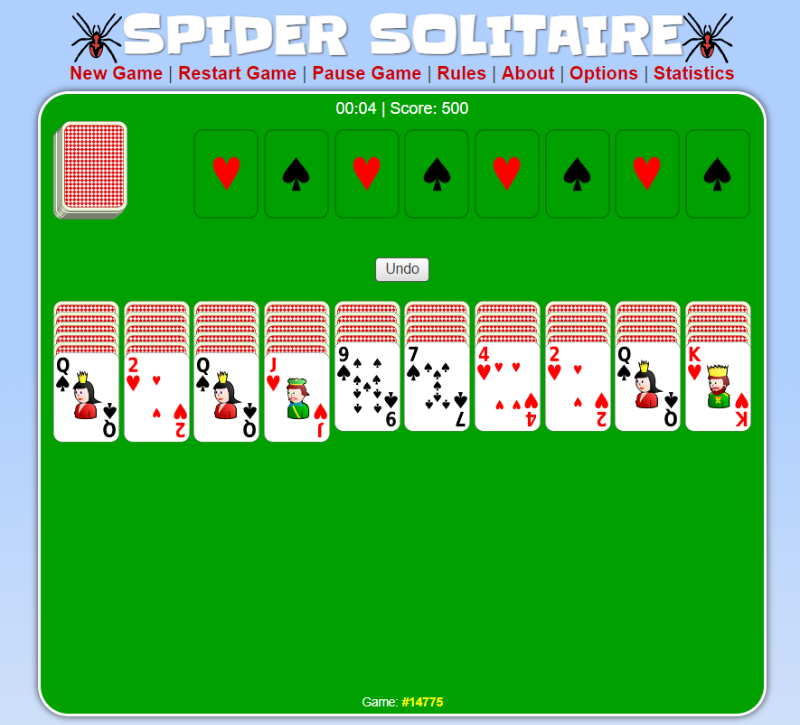 Spider Solitaire Game