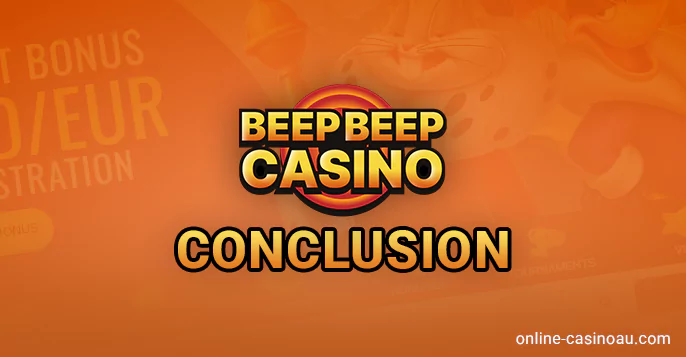 Beep Beep Casino online review results for Australians