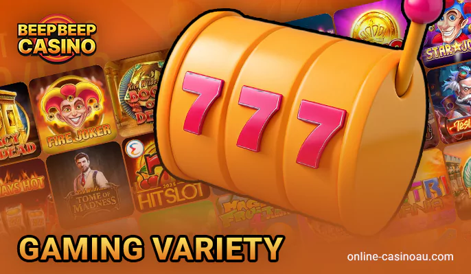 Categories of games at Beep Beep Casino