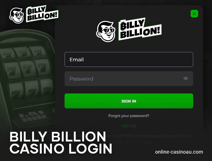 About the authorization process for Billy Billion Casino players