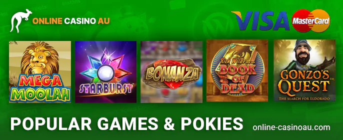 The best pokies to play at Credit Card Casinos