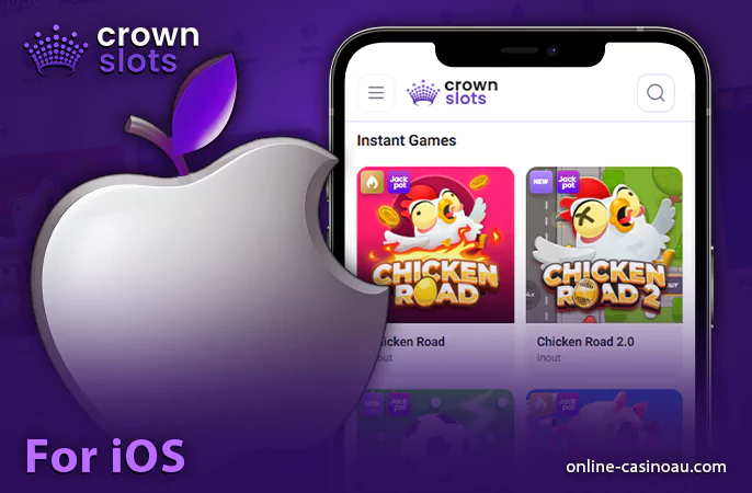 Download the CrownSlots casino app for iOS