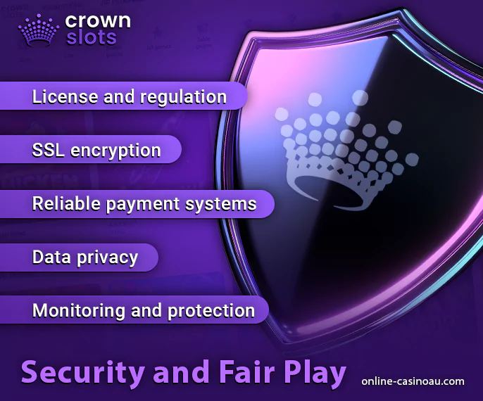 Methods of protecting CrownSlots casino users