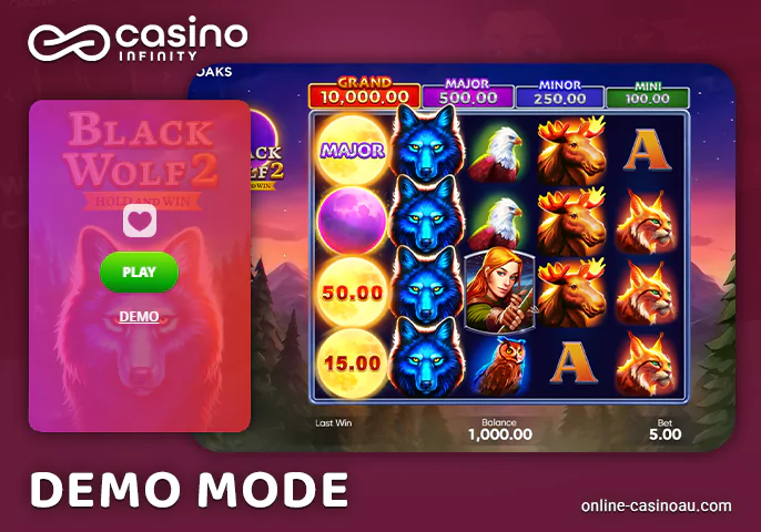 How to play pokies in demo mode at Infinity Casino
