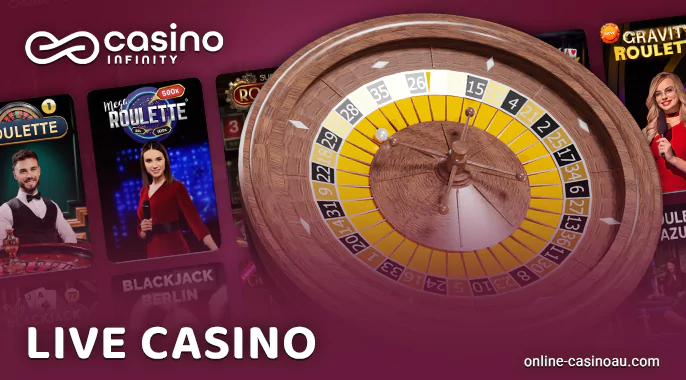 Live games for Infinity Casino users