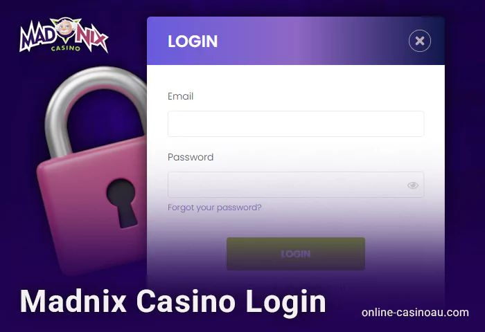Madnix Casino login process