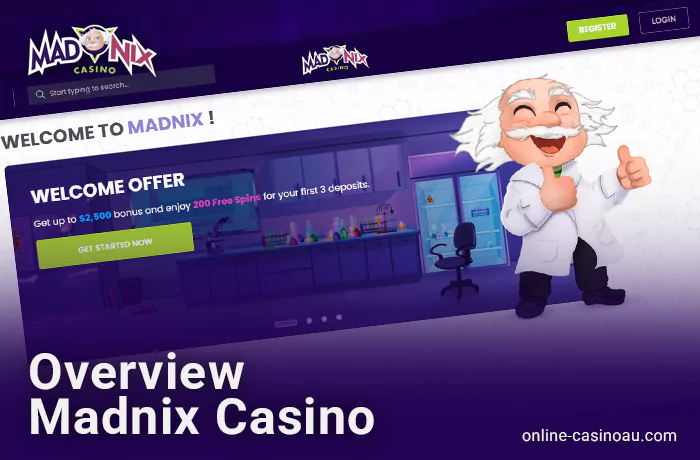Text review of Madnix Casino online for Australian residents