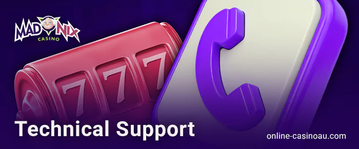 How to contact Madnix Casino support agents