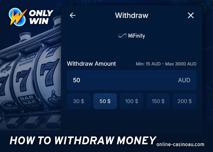 Onlywin casino withdrawal instructions