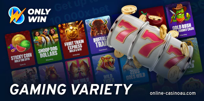 What games are available at Onlywin casino - pokies, crash, table games