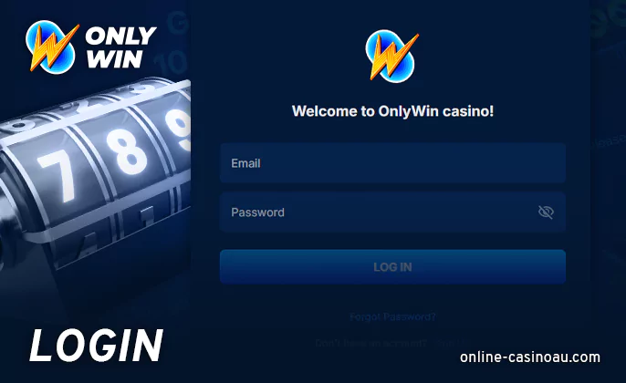 Authorization process for Onlywin casino players