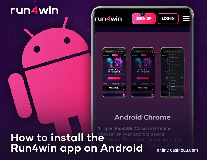 How to install Run4Win Casino android app