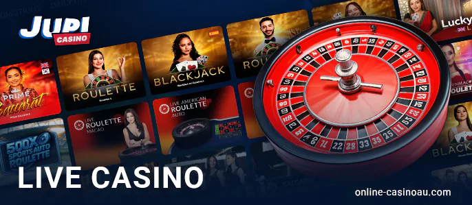 Play live dealer games at Jupi Casino