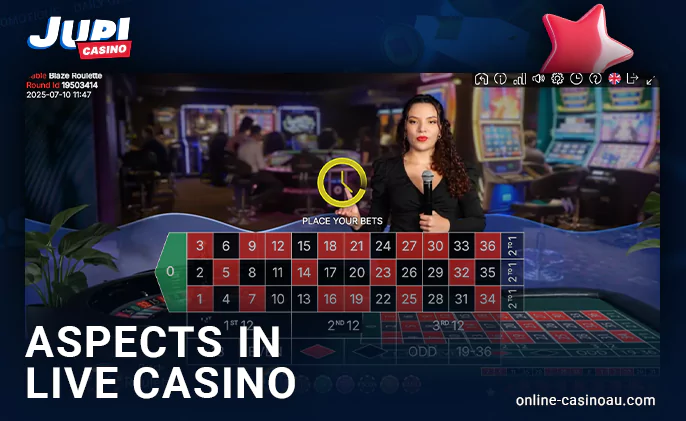 About Aspects of Live Gaming at Jupi Casino