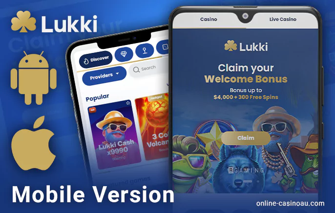 Download the Lukki Casino app - for android and ios