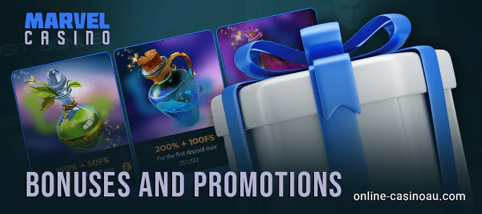 Generous bonuses for Marvel Casino players