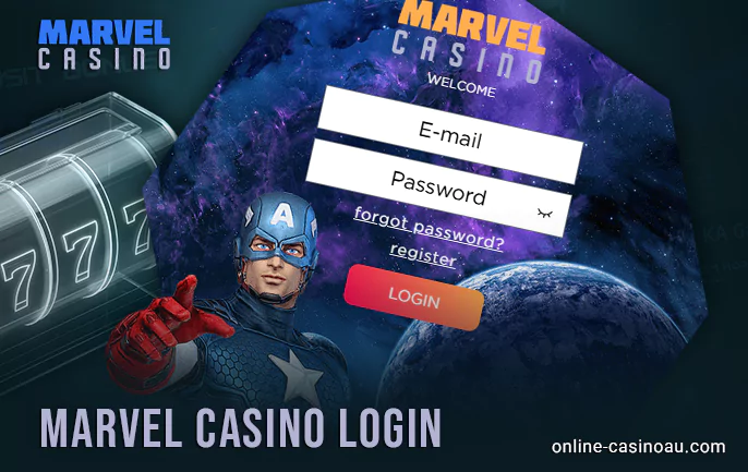 Log in to Marvel Casino
