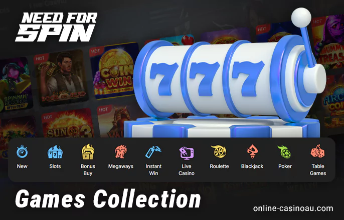 Category of online games at Need For Spin Casino