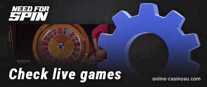 Check Live Games at Need For Spin Casino
