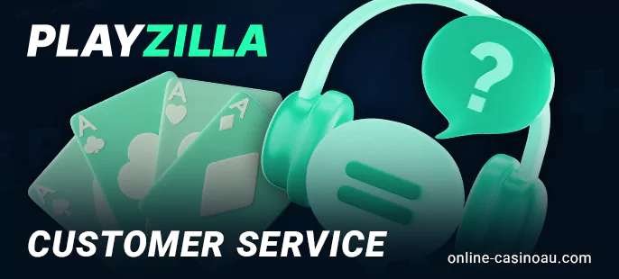 Help for Playzilla casino players from the support team